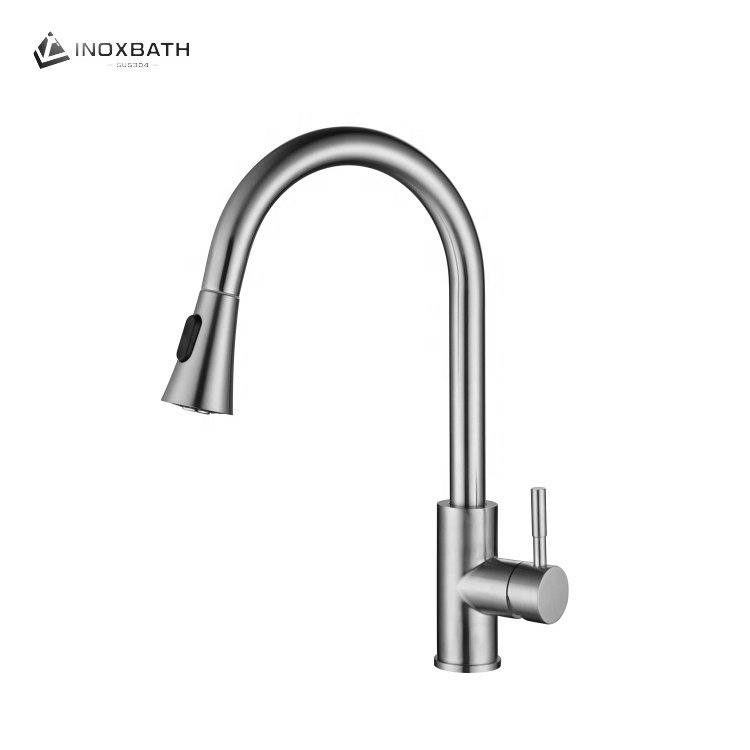 Round 360 degree swivel taps touchless kitchen faucet sink mixer water mixer tap pull out sus304 faucet cupc faucet