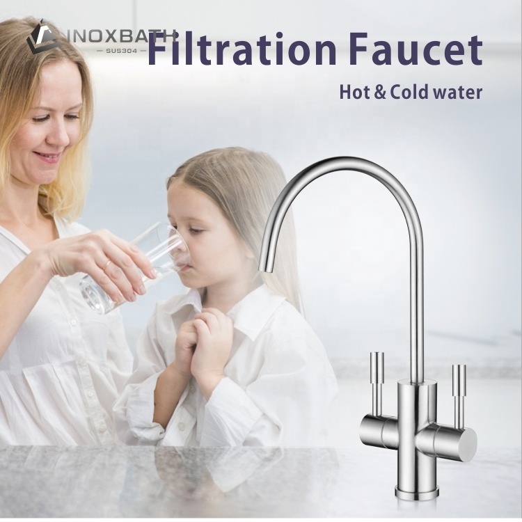 Stainless Steel Hot And Cold Water Purifier Faucets for Drinking Water Faucet Filtration Faucet System