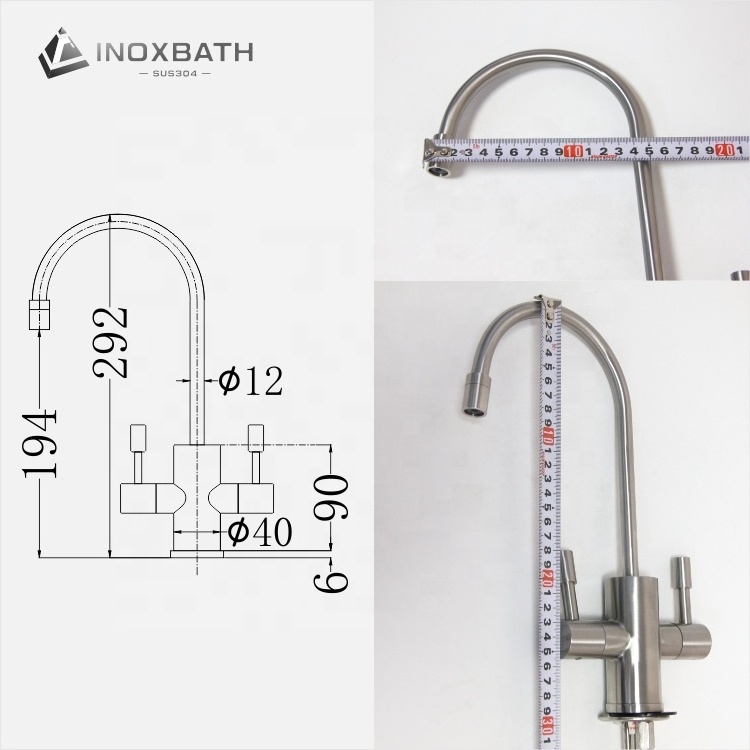 Stainless Steel Hot And Cold Water Purifier Faucets for Drinking Water Faucet Filtration Faucet System