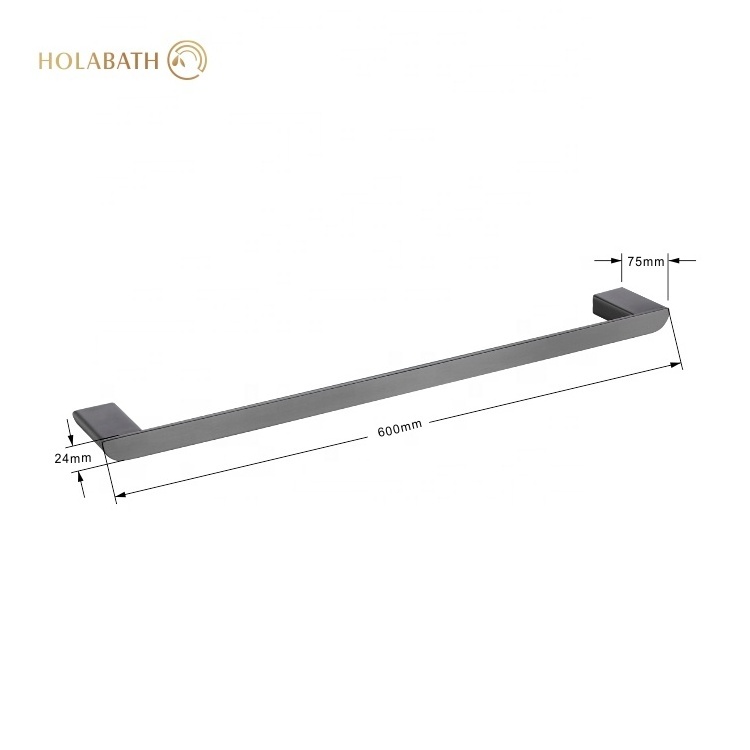 Wall Mounted Bath Toilet Without Drilling Towel Rail 304 Stainless Steel Bathroom Towel Bar