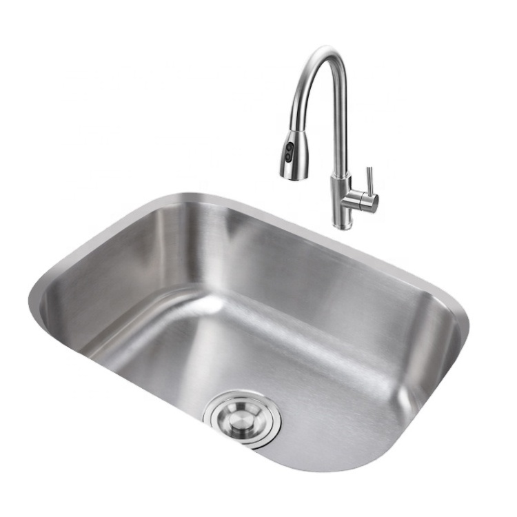 CUPC Rectangular competitive price washing vegetable SUS304 single large bowl Drop In kitchen room sink