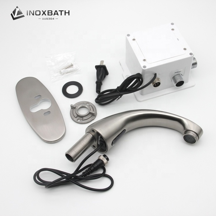 Hands free smart tap stainless steel water save sensor touchless ...