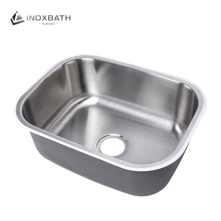 CUPC Rectangular competitive price washing vegetable SUS304 single large bowl Drop In kitchen room sink