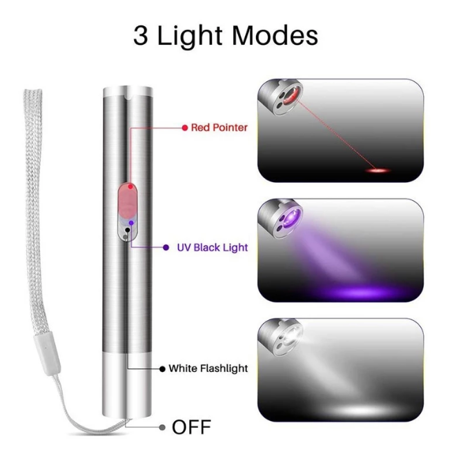 New four-speed pattern laser pointer USB direct charging laser cat teaser cat toys pet supplies spot wholesale