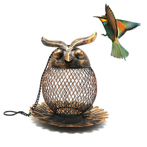 Cross-border spot iron owl skeleton hummingbird feeder feeder bird feeder patio metal hanging type