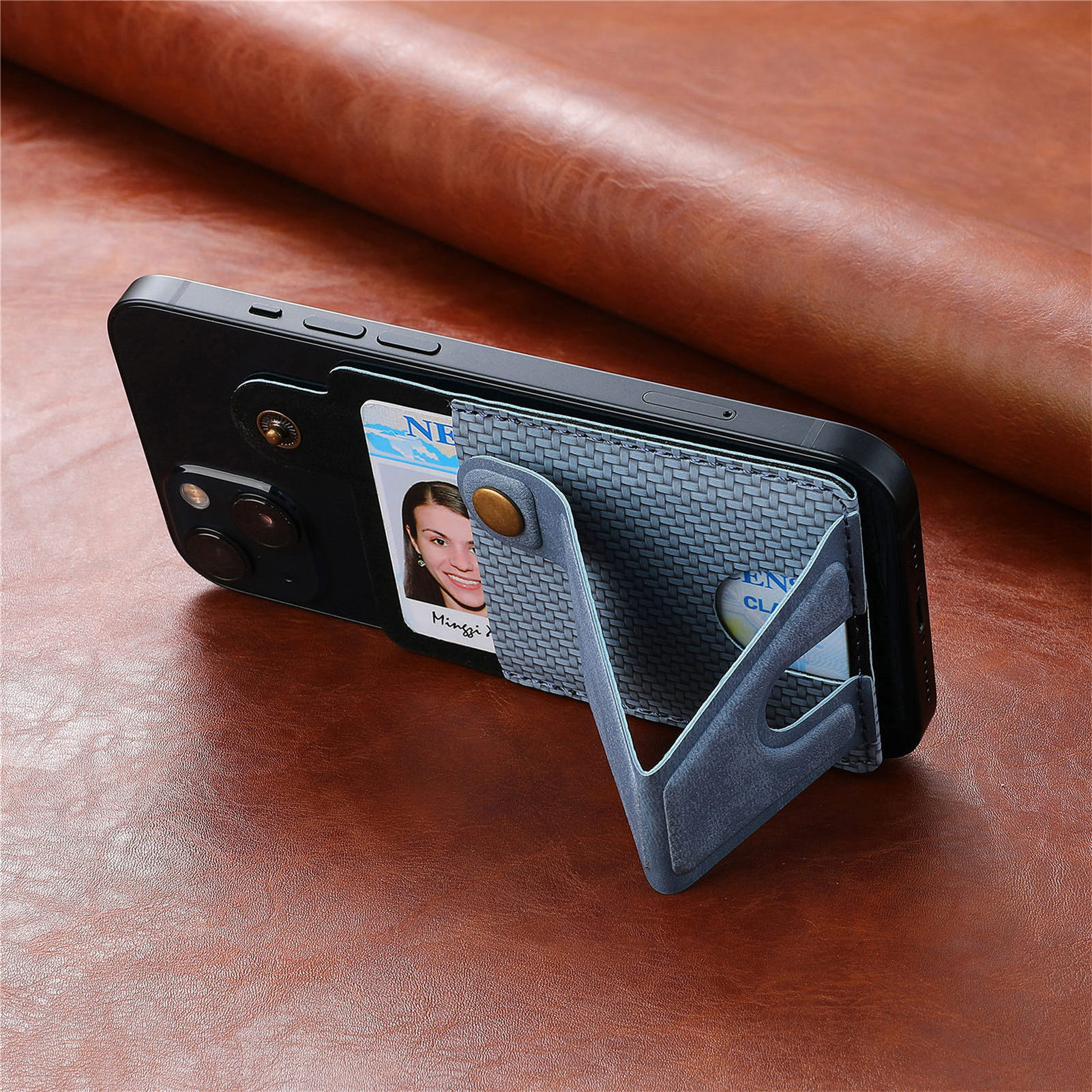 Manufacturer general mobile phone back stick card cover document credit card multi-card bag bracket insert