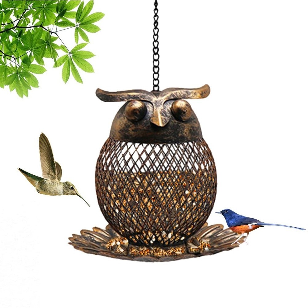 Feeding Metal Bird Feeder Field Garden Balcony Patio Outdoor Hanging Feeder