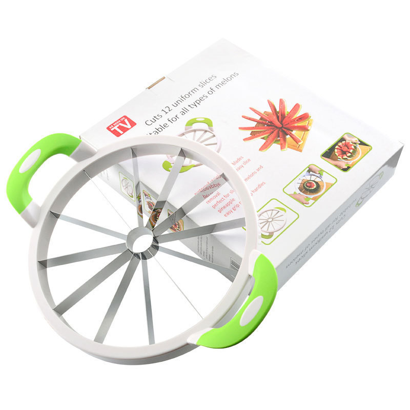 Multi-functional Stainless Steel Watermelon Slicer Corer And Divider Fruit Cutter Heavy Duty Apple Cutter With Watermelon