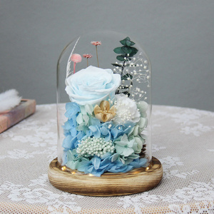 Eternal Rose Preserved Flower In Glass Dome Stabilized Roses Eternal Rose Gift Box Rosas Eternas Eternal Flower Gift Box