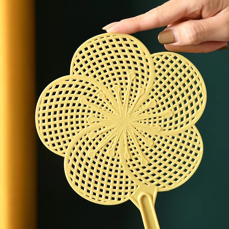 Flower Shape Plastic Long Handle Fly Swatter Bulk Heavy Duty Durable Insect Control Household Product Fly Swatter