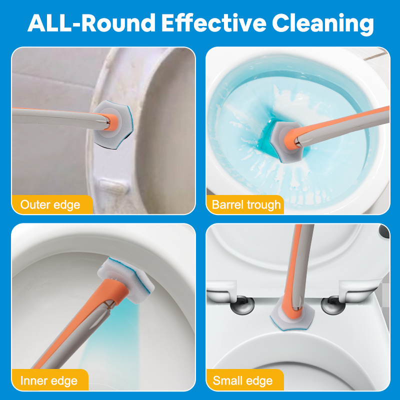 Disposable Toilet Brush Refill And Plunger Bring Your Own Cleaning Liquid Disposable Toilet Brush Set