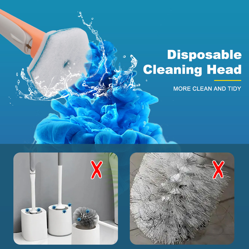 Disposable Toilet Brush Refill And Plunger Bring Your Own Cleaning Liquid Disposable Toilet Brush Set