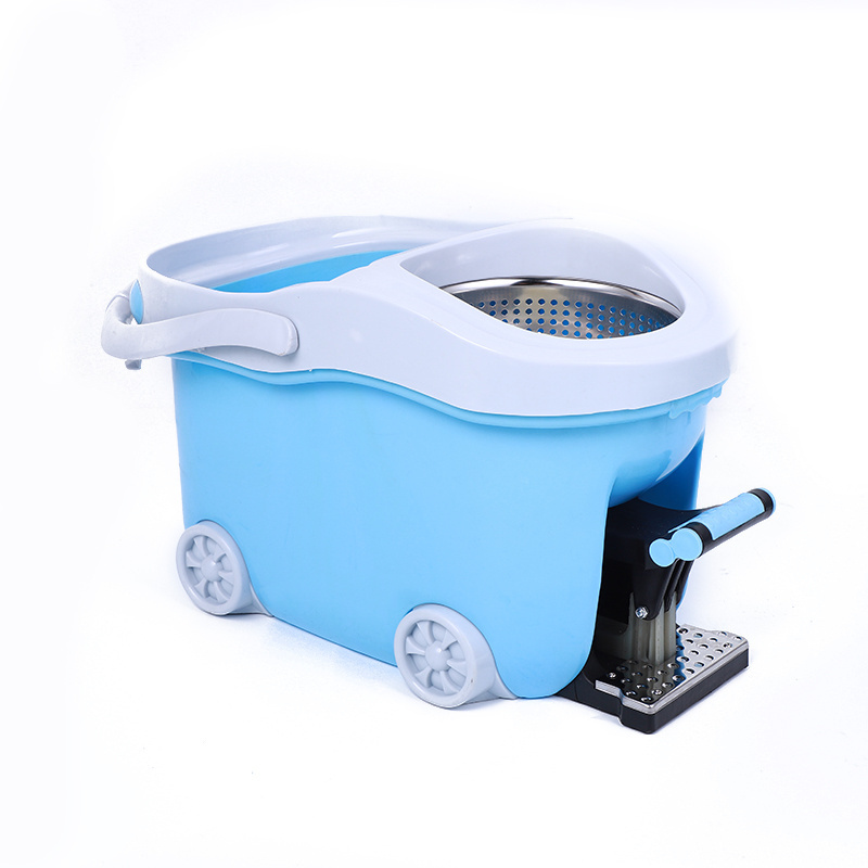 360 magic spin pole mop floor cleaning mop with mop bucket and foot pedal ,fast dehydration