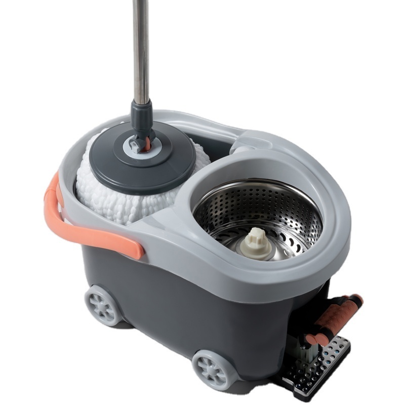 360 magic spin pole mop floor cleaning mop with mop bucket and foot pedal ,fast dehydration