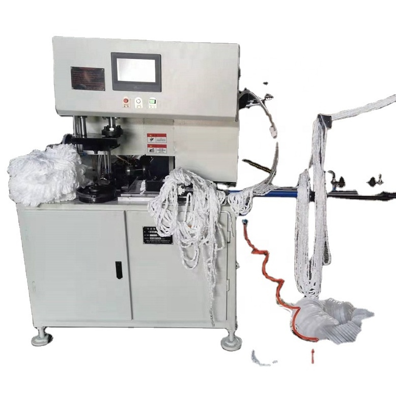 Factory price Automatic round 4 10 20 pin  microfiber Mop yarn Refill head Making Machine