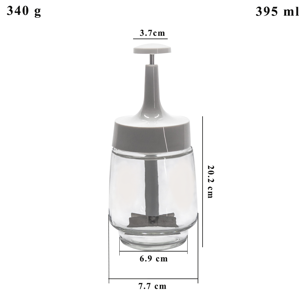 [Holar] Taiwan Made Small Manual Glass Food Chopper for Various Vegetables Fruits