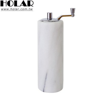 [Holar] Taiwan Made Manual Marble Stone Pepper and Salt Mill with Hand Crank