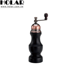 [Holar] Taiwan Made 9 Inches Antique Design Hand Crank Wood Salt Pepper Grinder