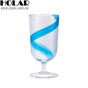 [Holar] Taiwan Made Large Unbreakable 16-Ounce All-Purpose Stemmed Plastic Wine Glasses