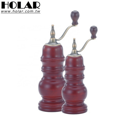 [Holar] Taiwan Made Antique Turkish Salt Pepper Grinder with Crank Handle