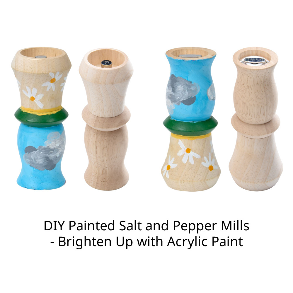 [Holar] 2024 New Product Taiwan Made Inverted Design Kitchen Wooden Salt and Pepper Grinder Set