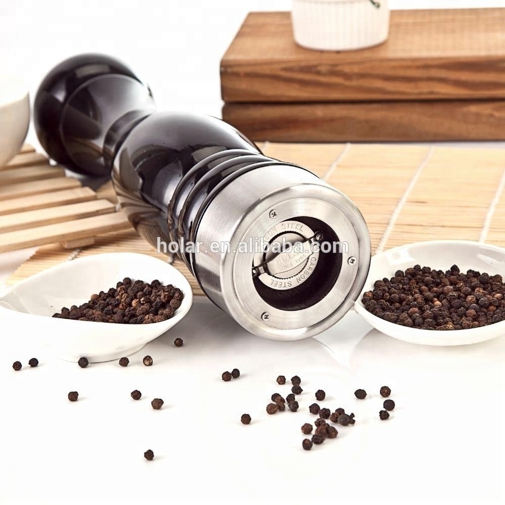 [Holar] Taiwan Made Best Manual Wood Salt and Pepper Mills Grinder with Adjustable Rotor