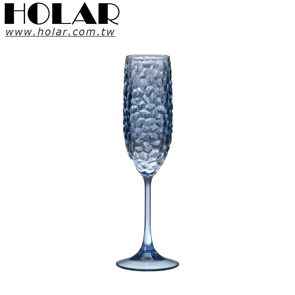 [Holar] Taiwan Made Weddings Celebration Restaurant AC Plastic Champagne Flutes for Cocktail Beverage