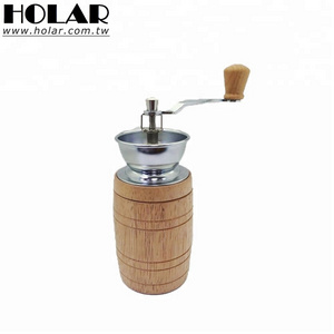 [Holar] Taiwan Made Barrel Style Coffee Mill Grinder with Hand Crank