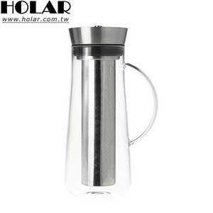 [Holar] Taiwan Made 1L Airtight Glass Iced Cold Brew Coffee Maker with Infuser