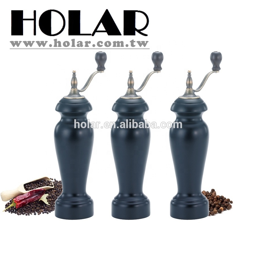 [Holar] Taiwan Made 6 8 Inches Antique Wooden Manual Salt & Pepper Mill