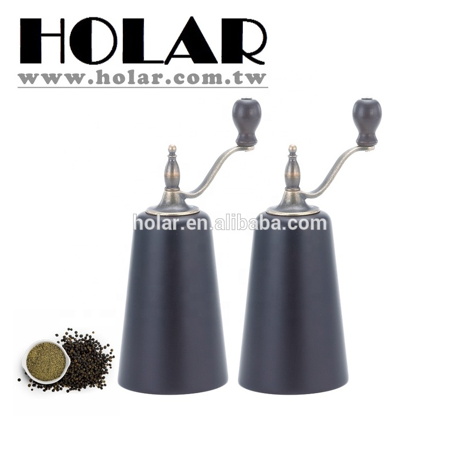 [Holar] Taiwan Made Hand Crank Antique Design Salt and Pepper Mill