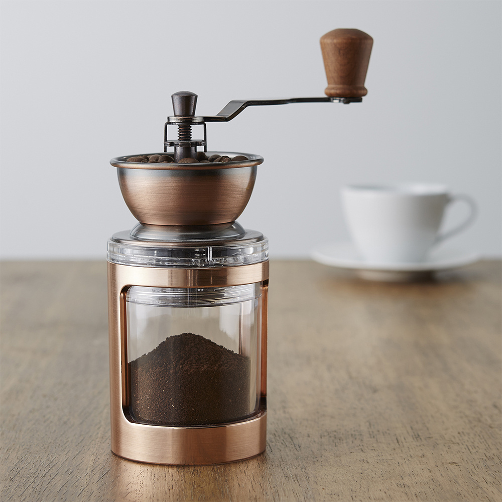 [Holar] Taiwan Made Premium Conical Adjustable Hand Manual Coffee Grinder with Large Storage Jar