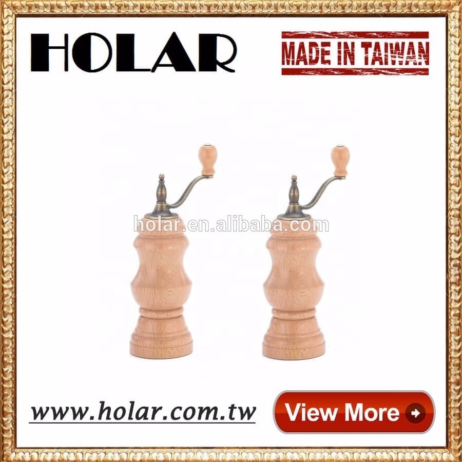 [Holar] Taiwan Made Antique Manual Salt Pepper Grinder for Home Kitchen Restaurant