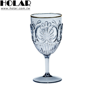 [Holar] Taiwan Made Premium 23ounce Stemmed Plastic Wine Glasses for Party Resistance Indoor Outdoor