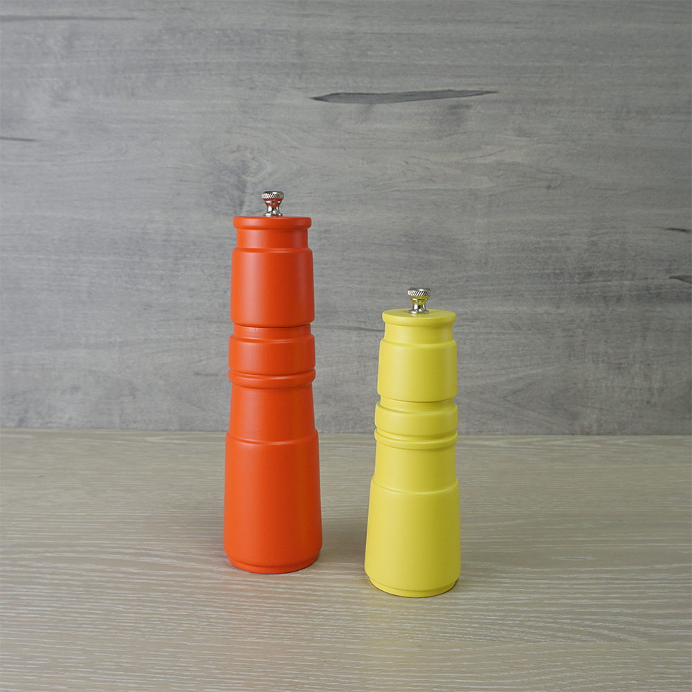 [Holar] Taiwan Made Wooden Manual Salt and Pepper Mill with Adjustable Coarseness Fine to Coarse