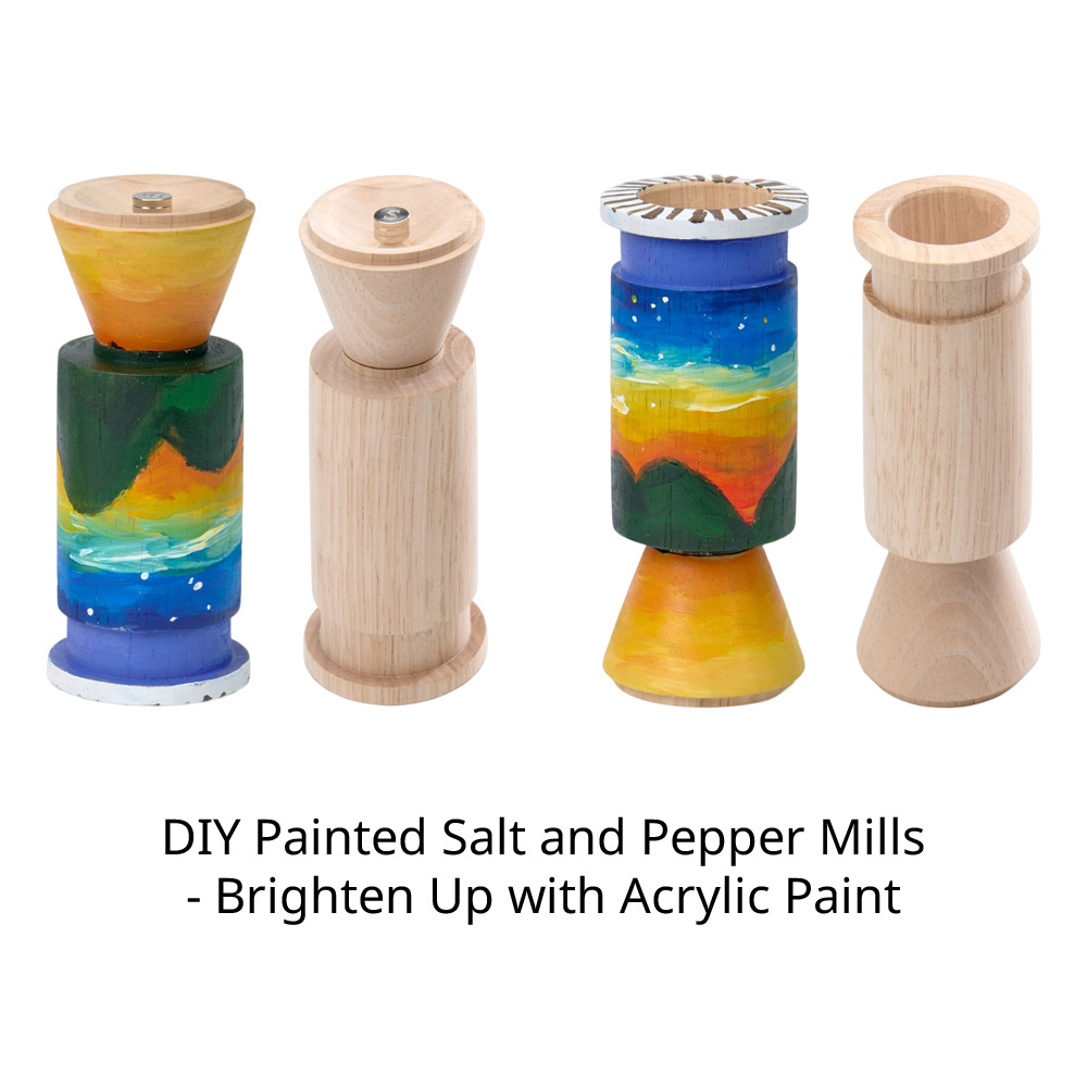 [Holar] NEW ARRIVAL Taiwan Made Upside Down Design Adjustable Wood Manual Salt and Pepper Mill