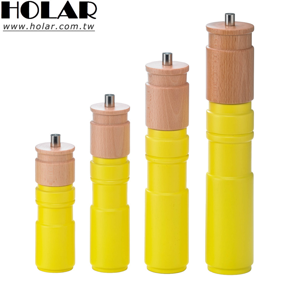 [Holar] Taiwan Made Straight Manual Wood Pepper Mill for Kitchen Dining