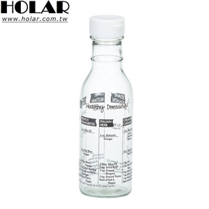 [Holar] Taiwan Made Glass Measuring Salad Dressing Bottle Shaker