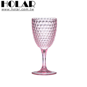 [Holar] Taiwan Made Acrylic AC Restaurant Hotel Bar Custom Color Diamond Party Wine Glasses