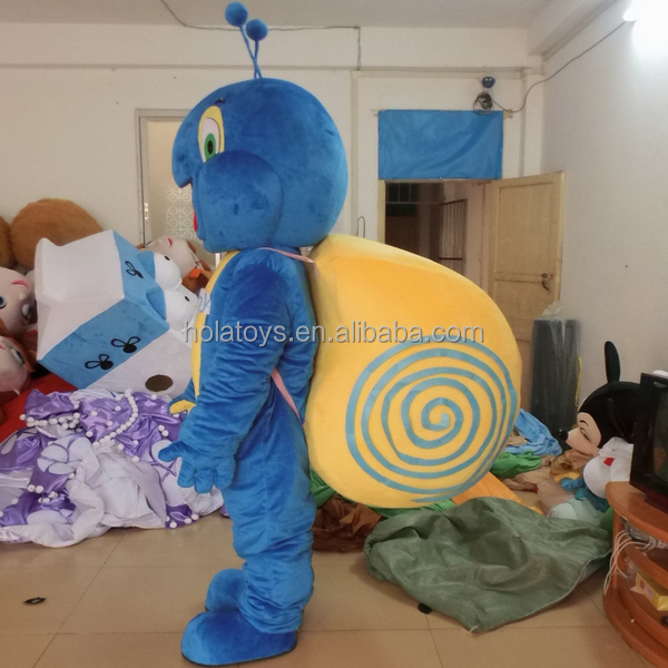 Hola blue adult snail costume/animal mascot costume