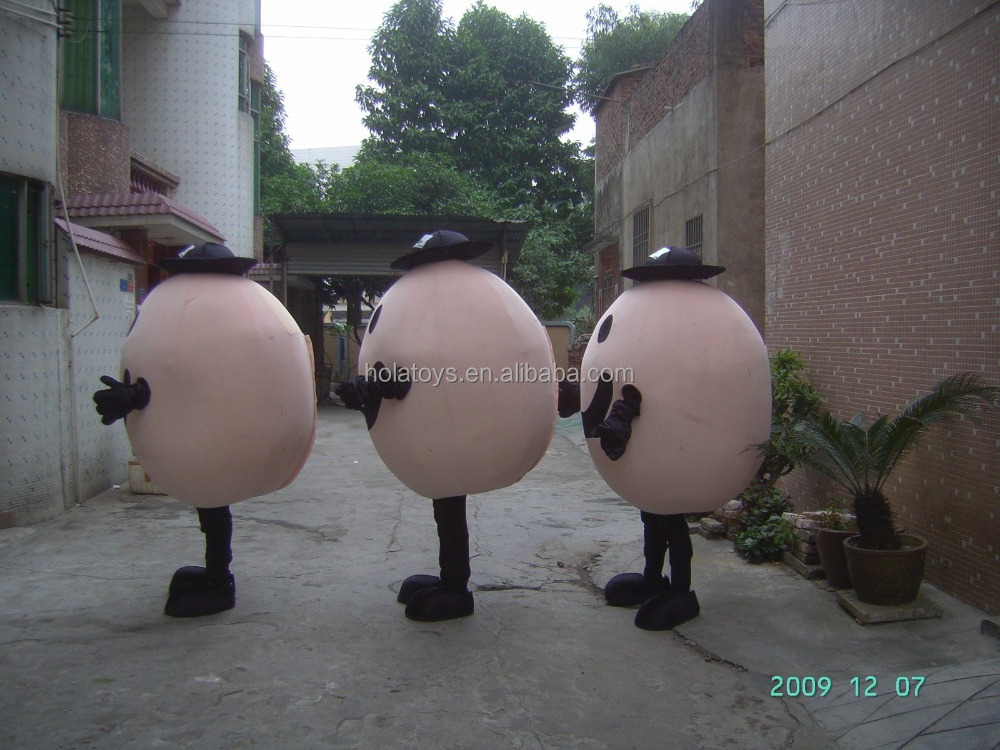 HOLA egg mascot costume/egg costumes for adult