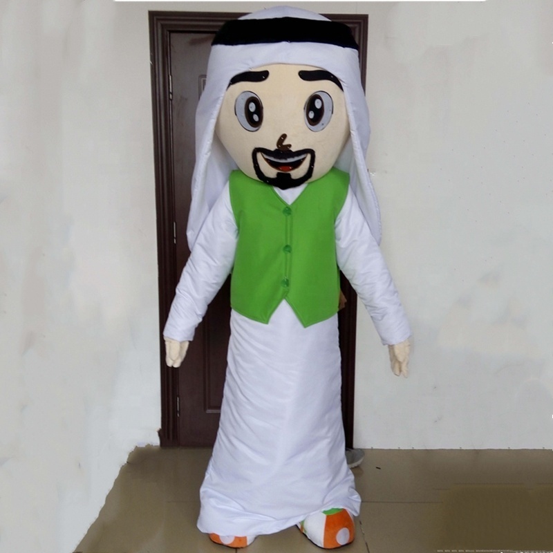 HOLA Arab prince mascot costume/people mascot costume for sale