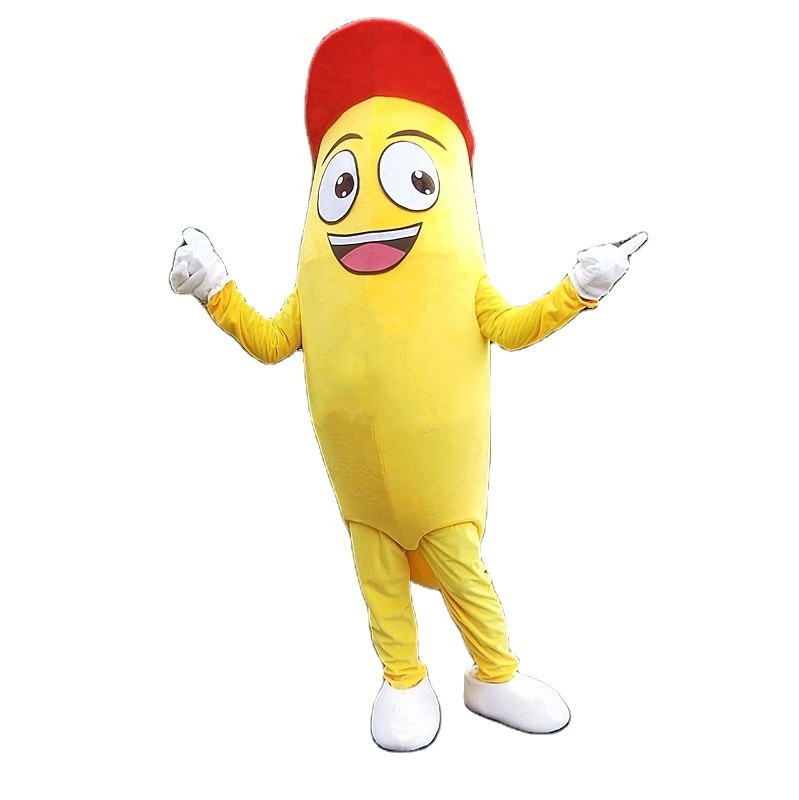 Yellow banana mascot costume/fruit mascot costume