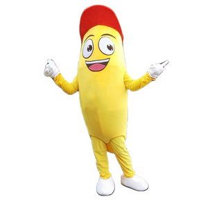 Yellow banana mascot costume/fruit mascot costume