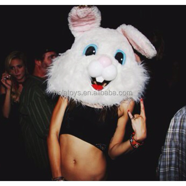 Hola bunny head costume/mascot costume