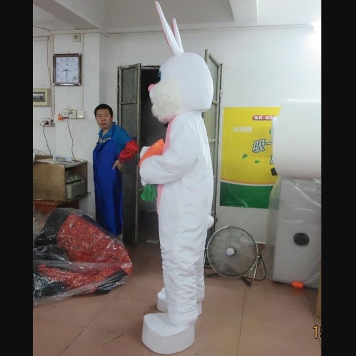 Festival white Easter bunny mascot costume/rabbit costume/mascot