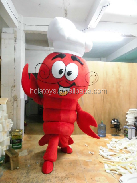 Red lobster mascot costumes/carnival costume for adult