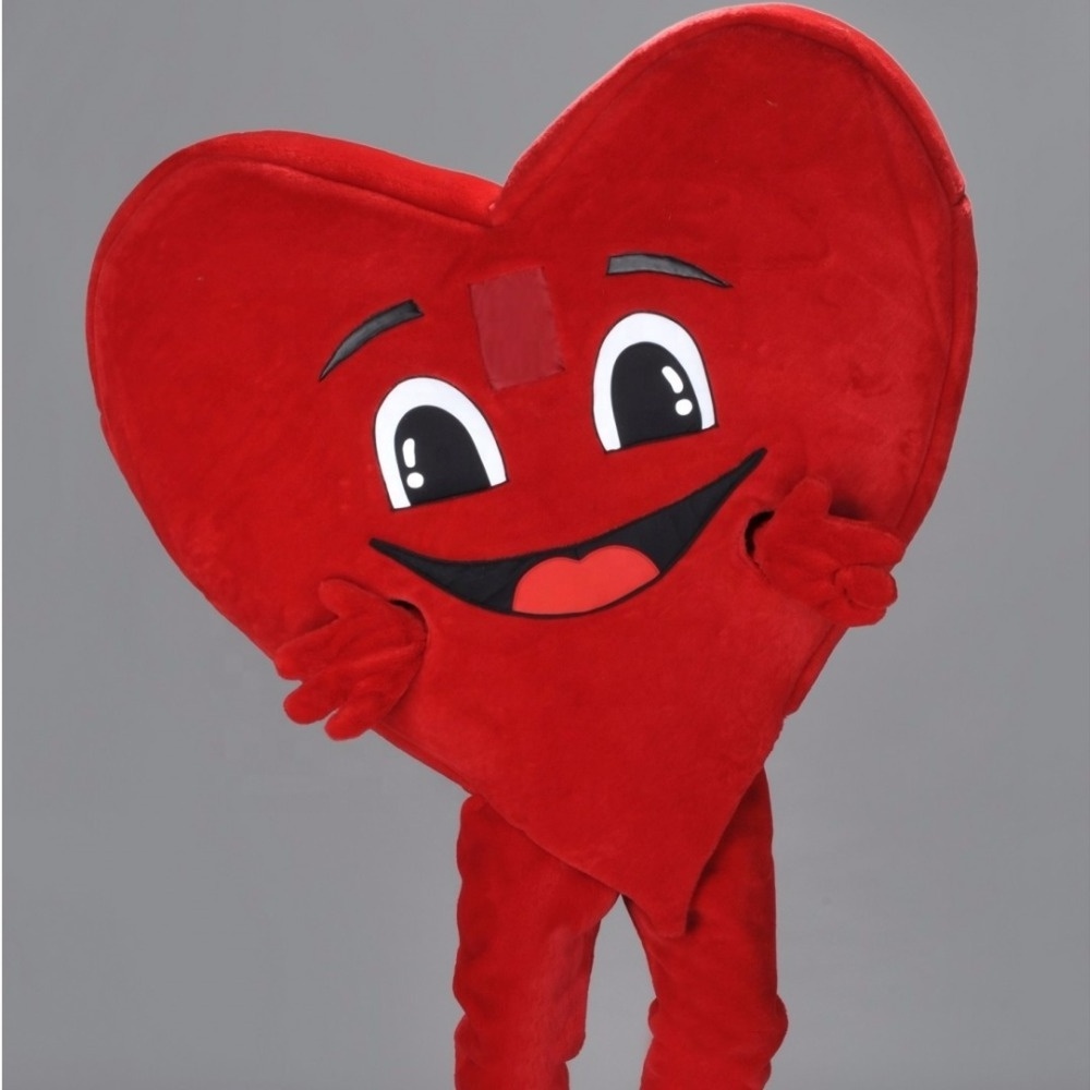 Lovely red heart mascot costumes for sale/mascot