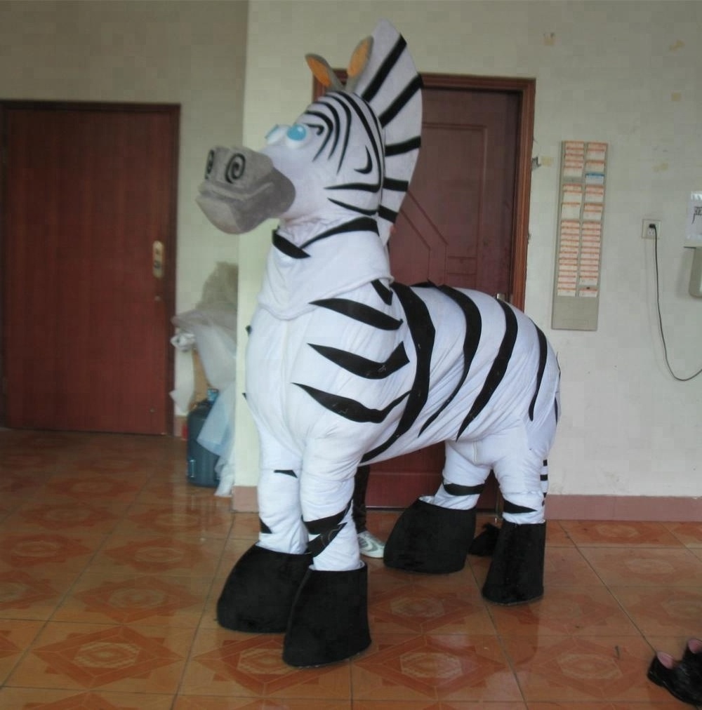 Funny 2 person zebra costume/2 person costumes for party show