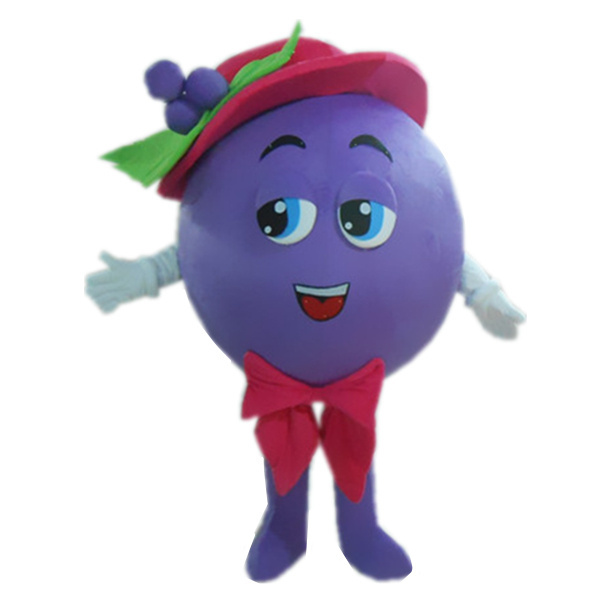 Cute fruit purple grape mascot/mascot custom/mascot costume